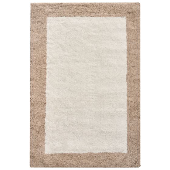 Badrumsmatta KABRI Brun/ Beige 60 x 90 cm Bomull