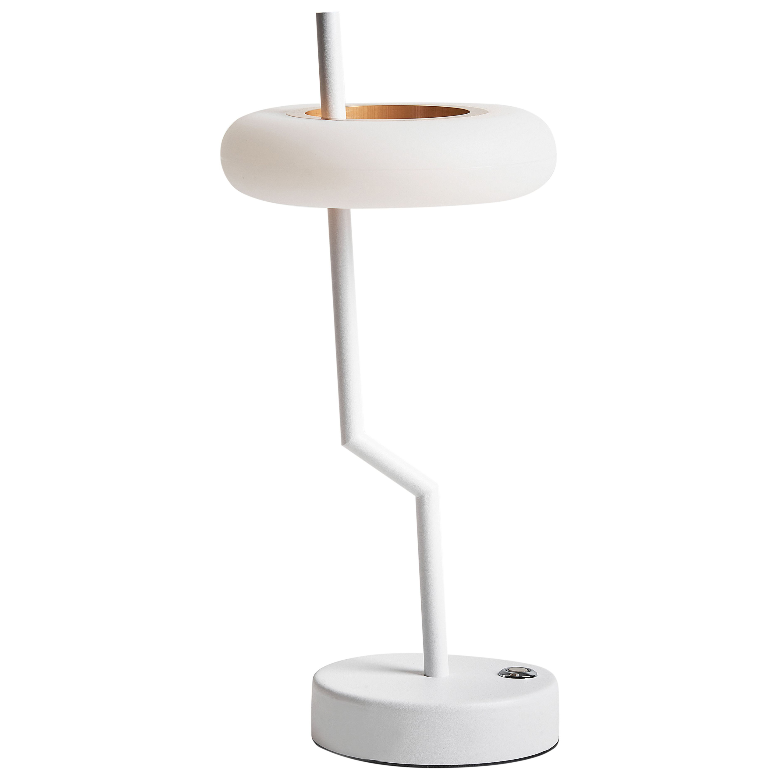 Trådlös LED-bordslampa ALVIELA med dimmer Metall Vit
