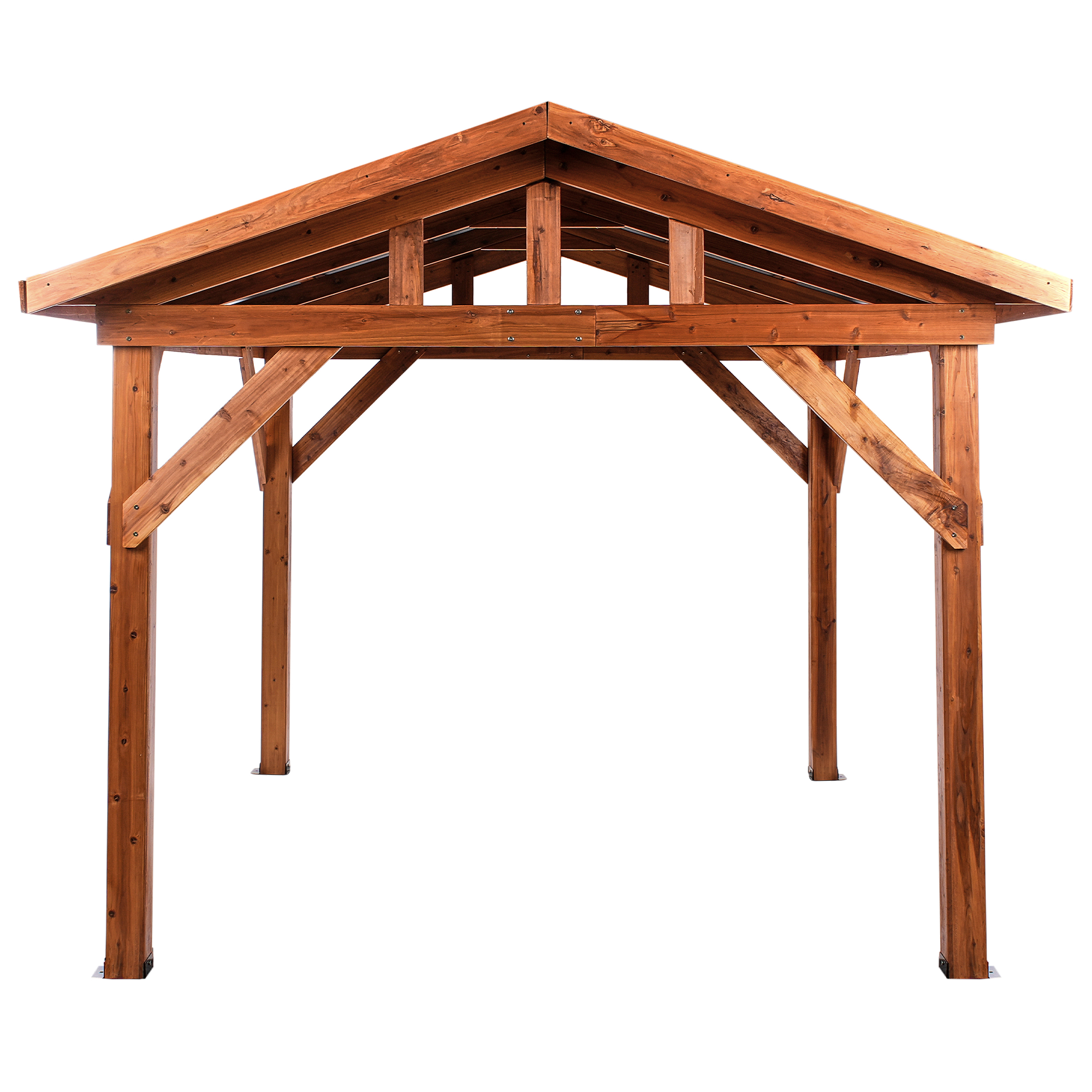 Paviljong SECCHIA 296 cm 350 cm Granträ Brun/ Grå
