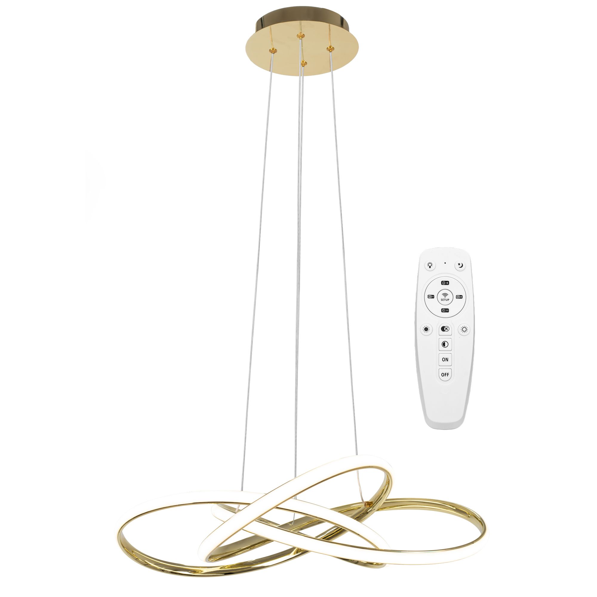 TOOLIGHT hängande taklampa LED APP815-CP NODE Guld 13x60x70cm