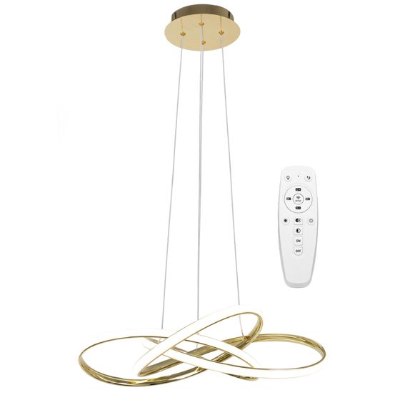 TOOLIGHT hängande taklampa LED APP815-CP NODE Guld 13x60x70cm