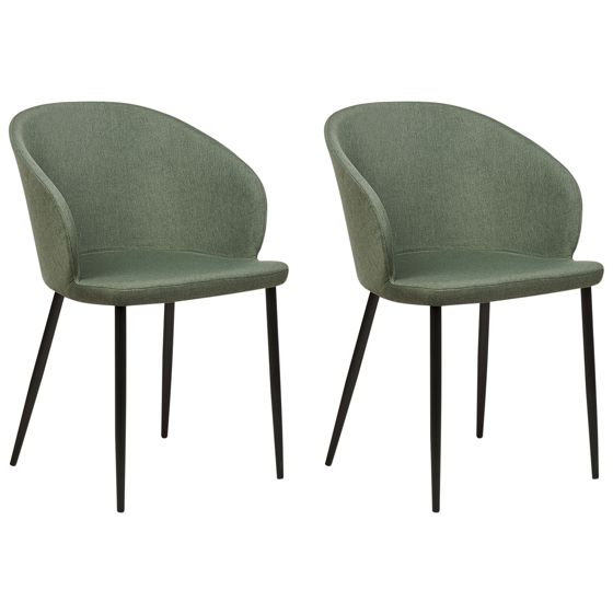 Set med 2 matstolar MASON Mörkgrön