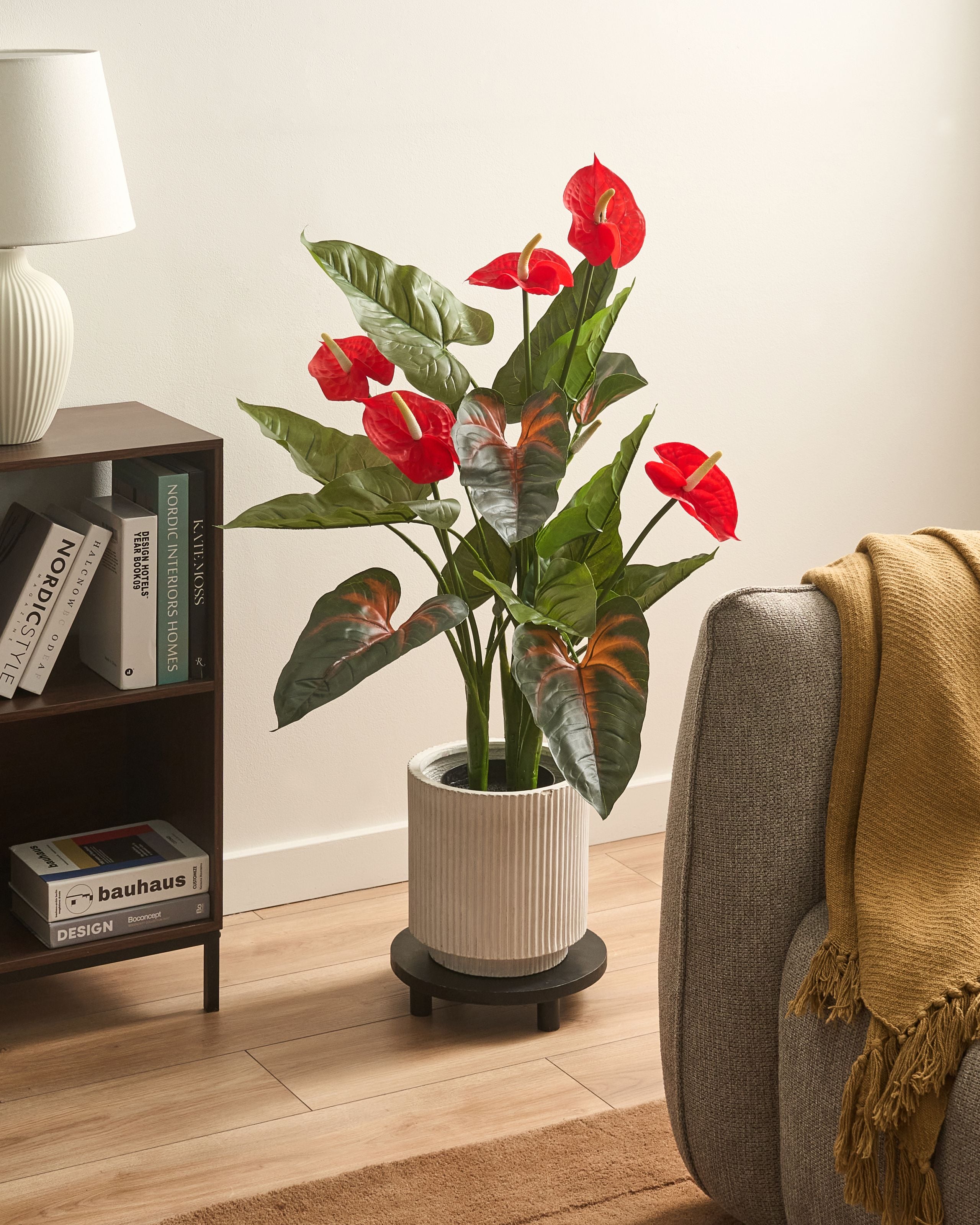 Konstgjord växt ANTHURIUM 95 cm Grön