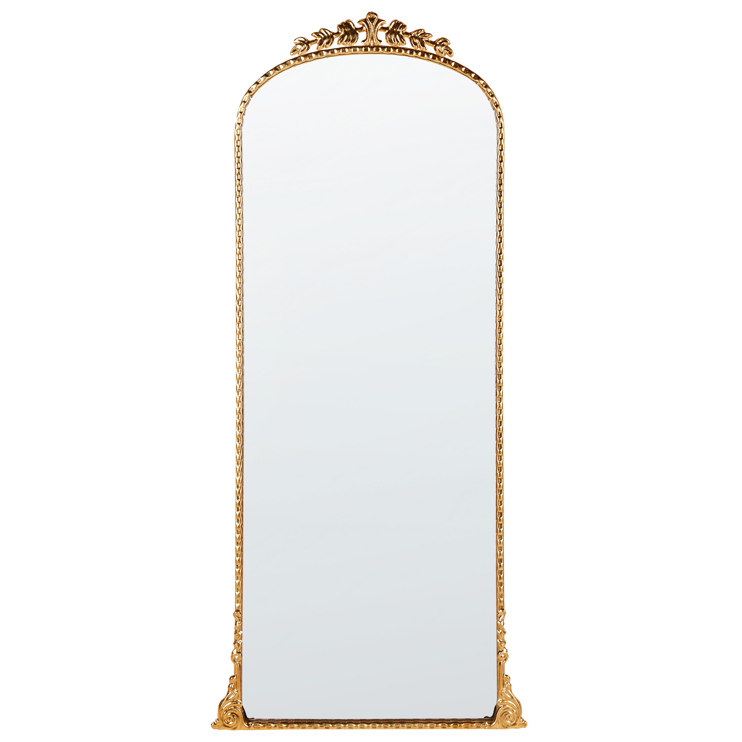Väggspegel LIVRY 51 cm 114 cm Metall Guld
