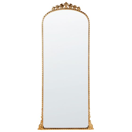 Väggspegel LIVRY 51 cm 114 cm Metall Guld