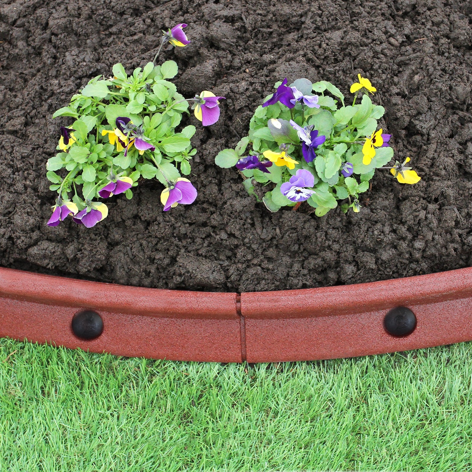 Flexibel gräsmattekant terrakotta 1,2 m x 10