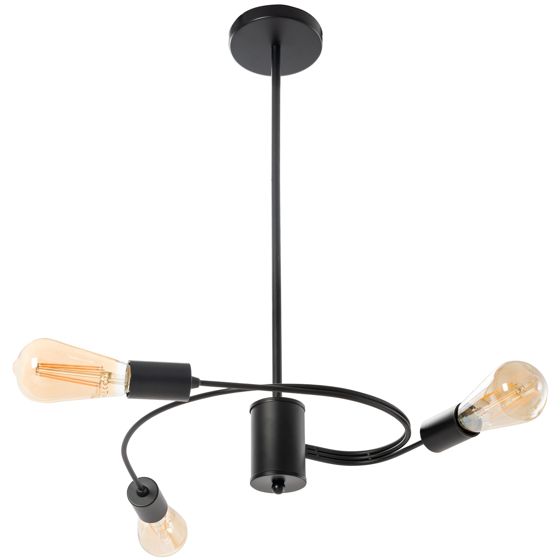 TOOLIGHT taklampa hängande APP740-3CP svart, 38x38x73cm