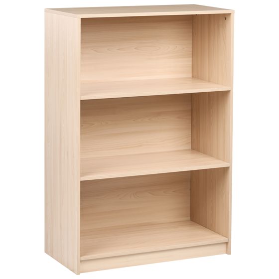 Bokhylla med 3 hyllor ZEHNA 117 cm Ljusbrun