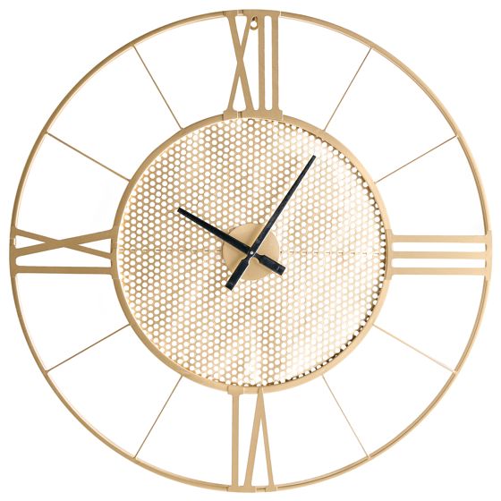 Väggklocka BLAMERE 80 cm Metall Guld