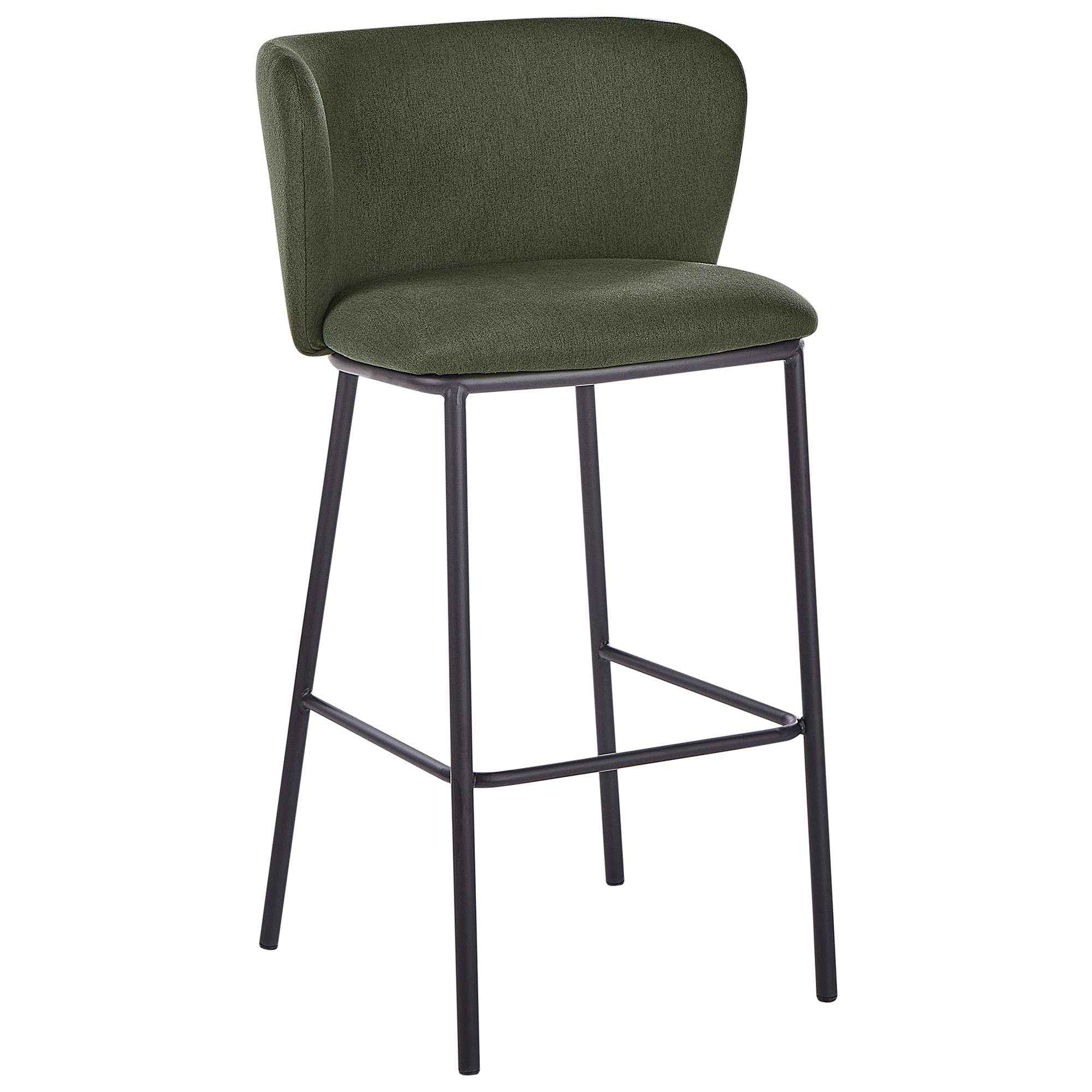 Set med 2 barstolar MINA Mörkgrön