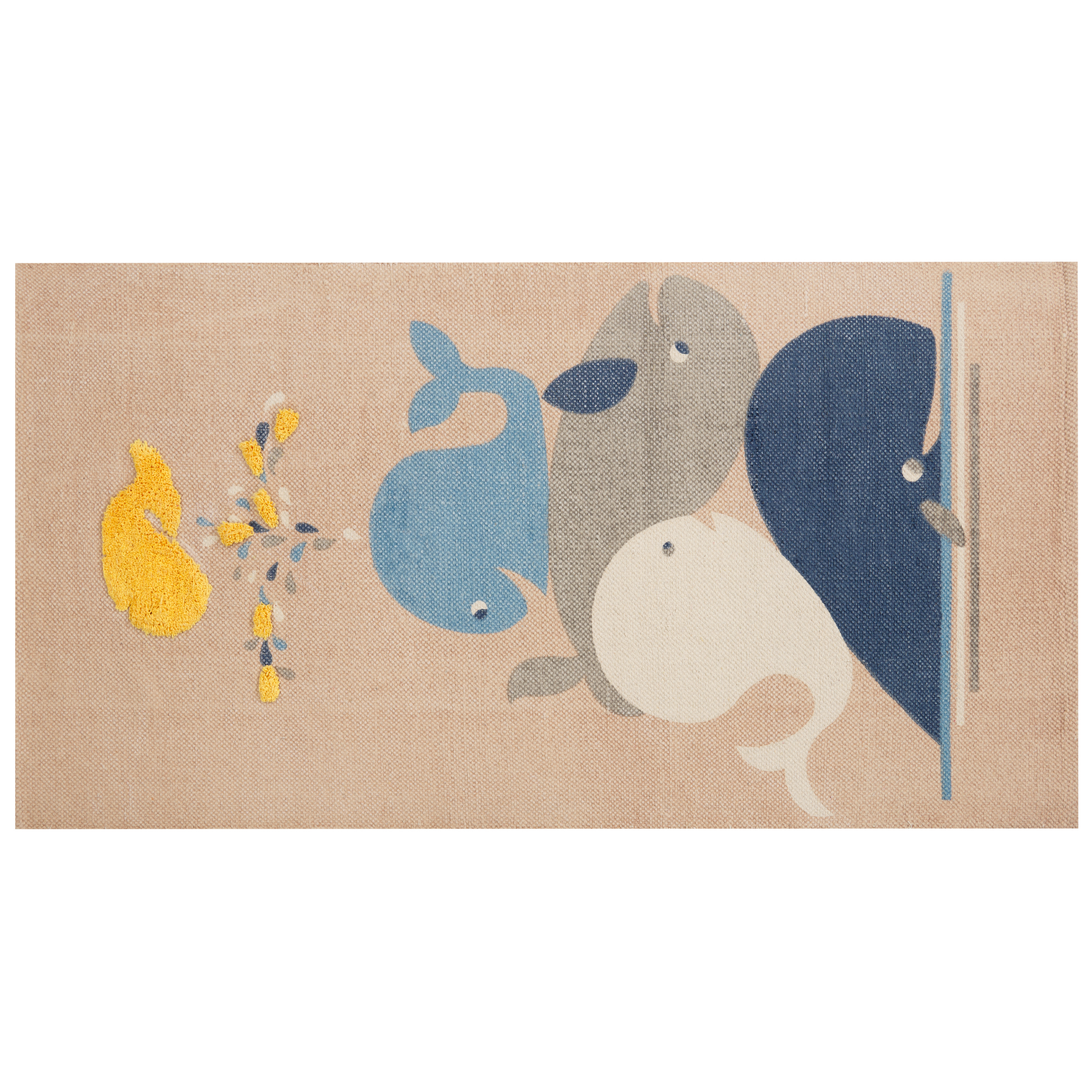 Barnmatta SEAI Beige 80 x 150 cm Bomull
