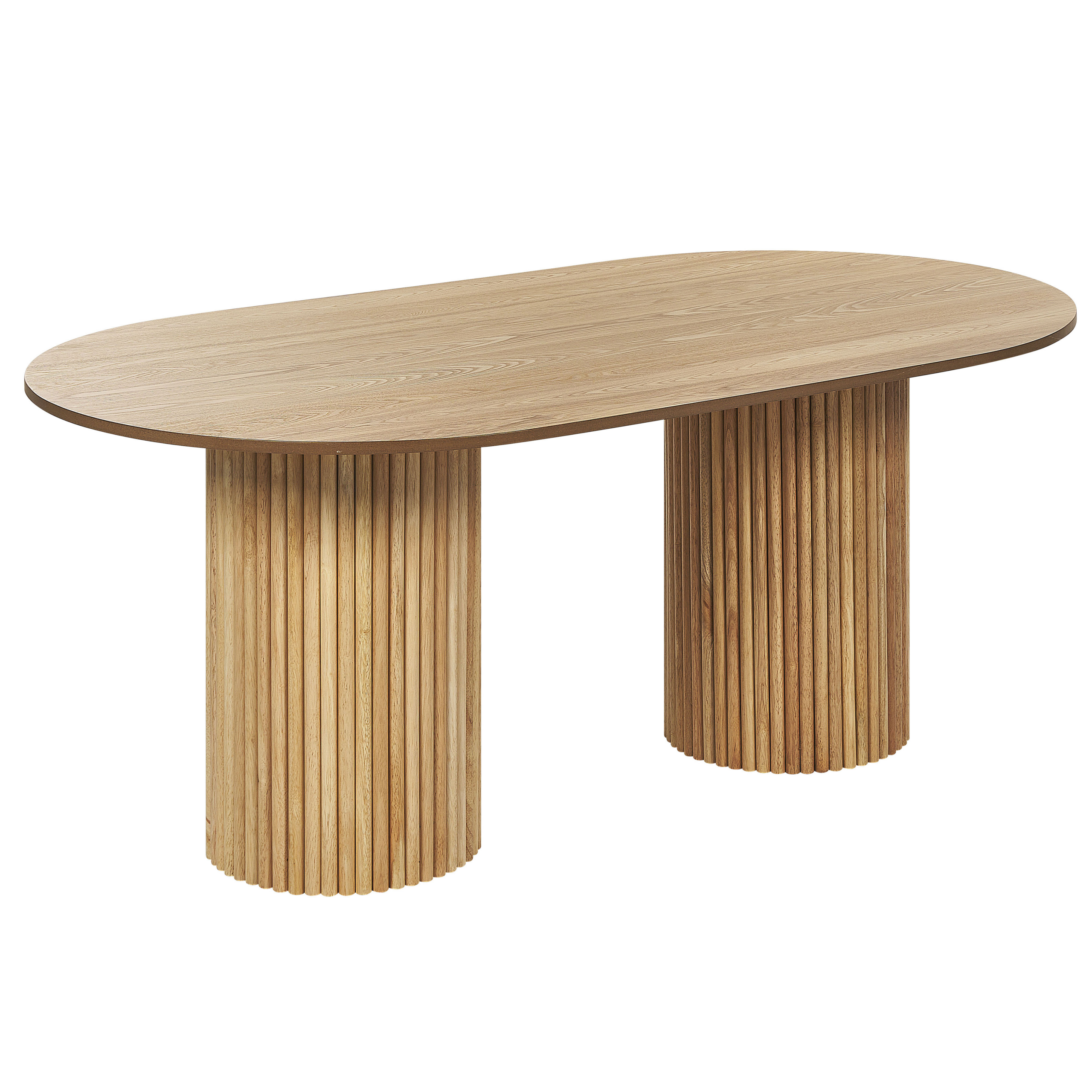 Matbord SHERIDAN Naturlig askfanér 180 cm 100 cm