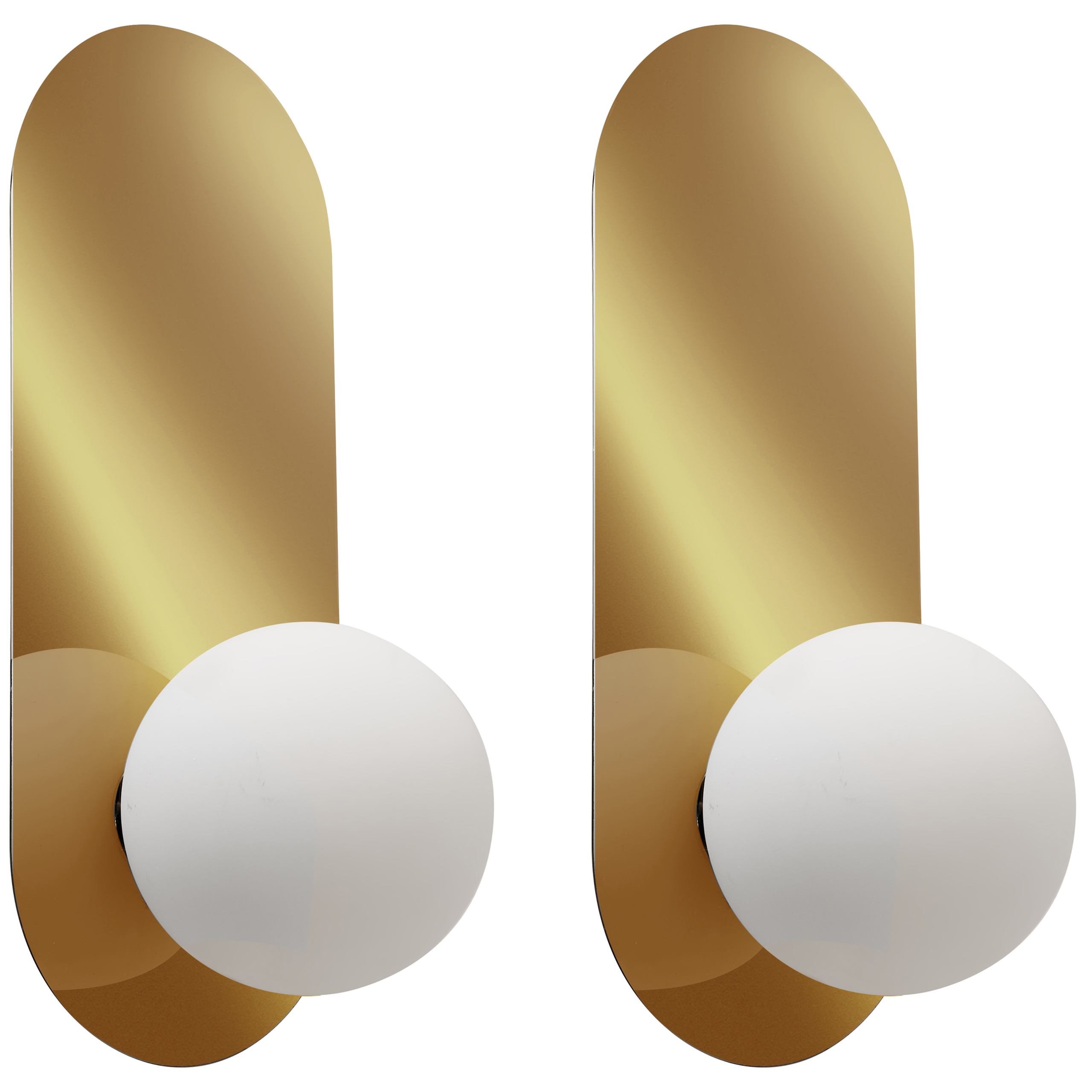 Set med 2 vägglampor LEISI Guld