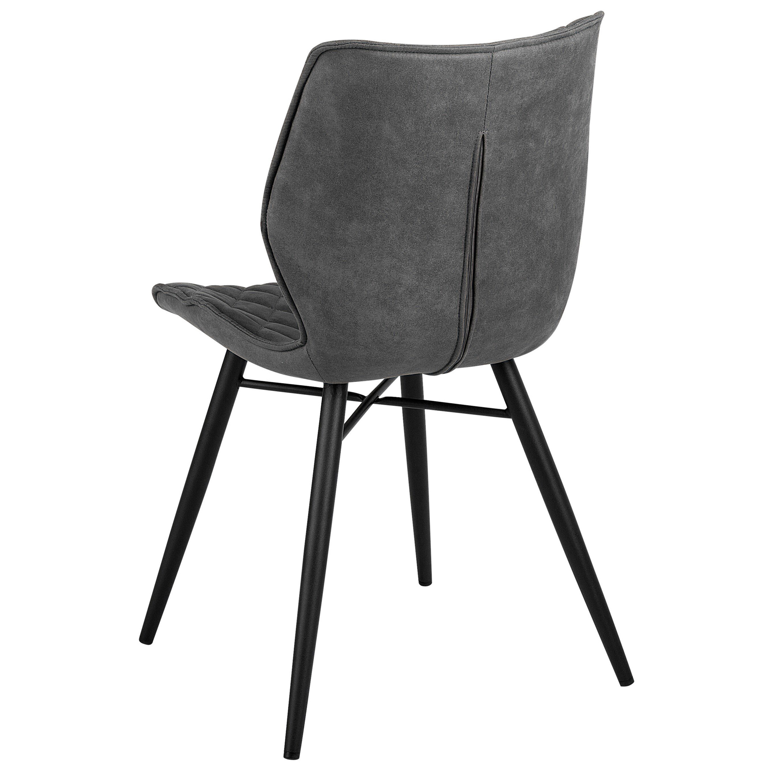 Set med 2 matstolar LISLE Grå