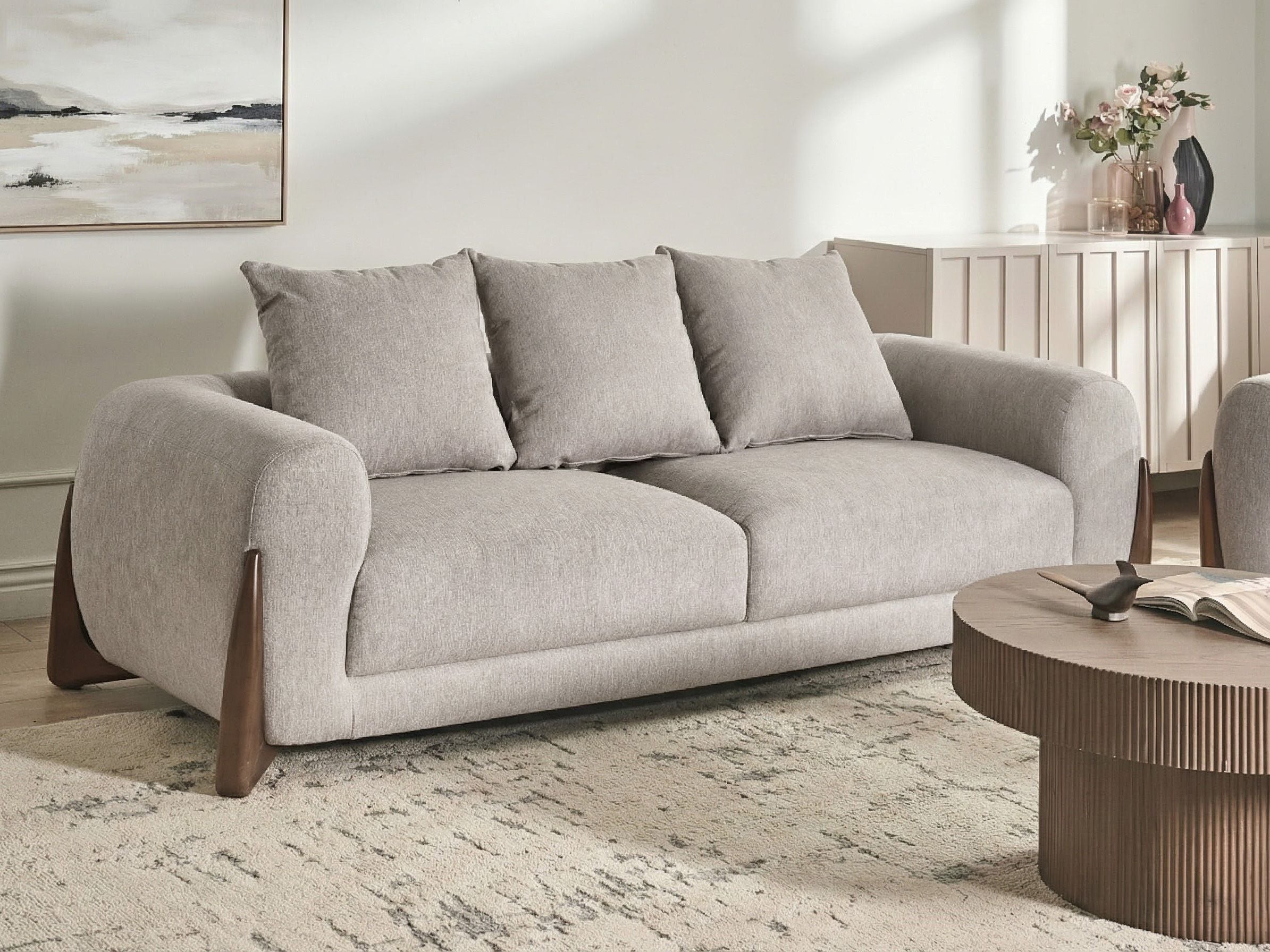 Soffa 3-sits VINLIDEN Taupe