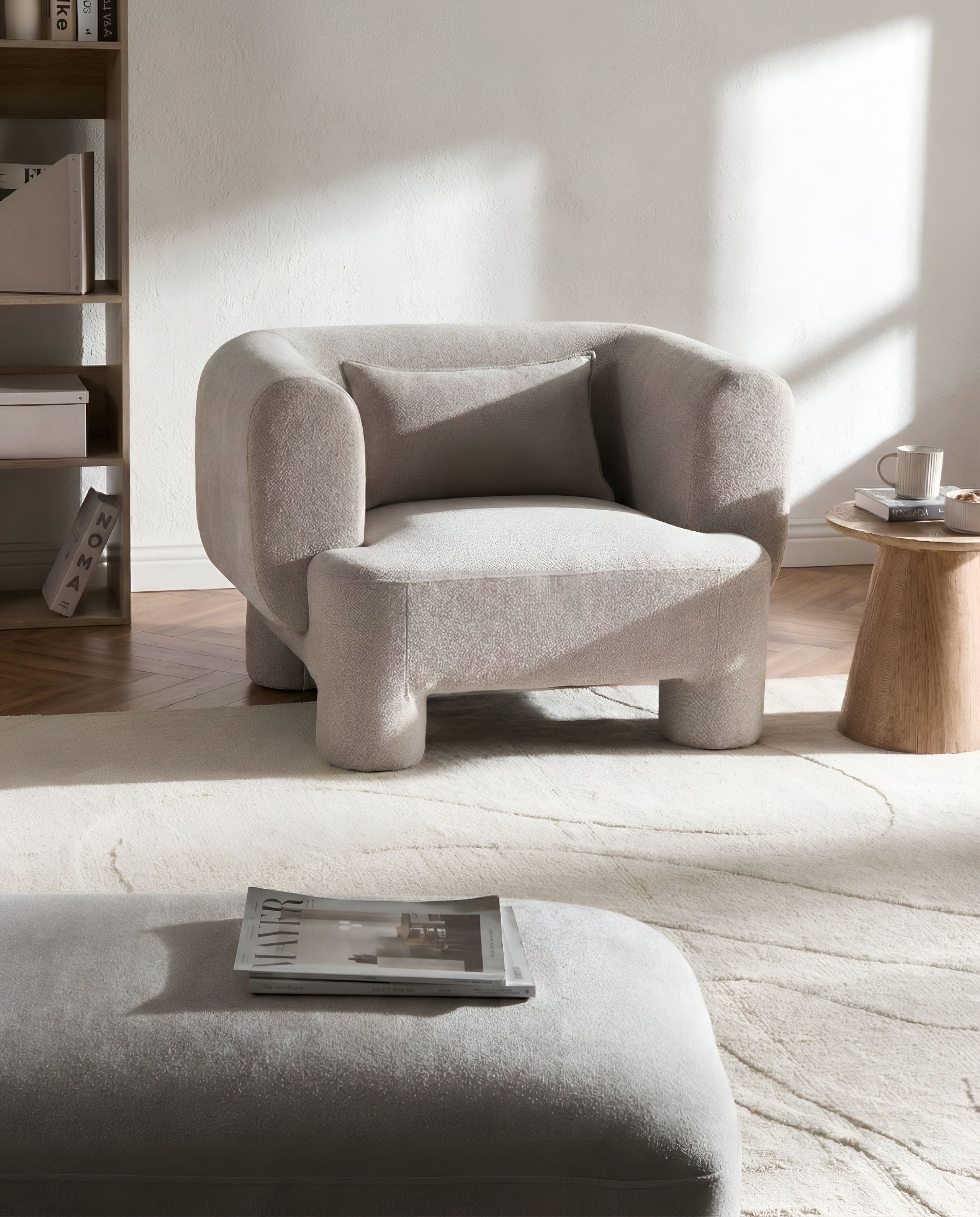 Fåtölj HOGBO Beige