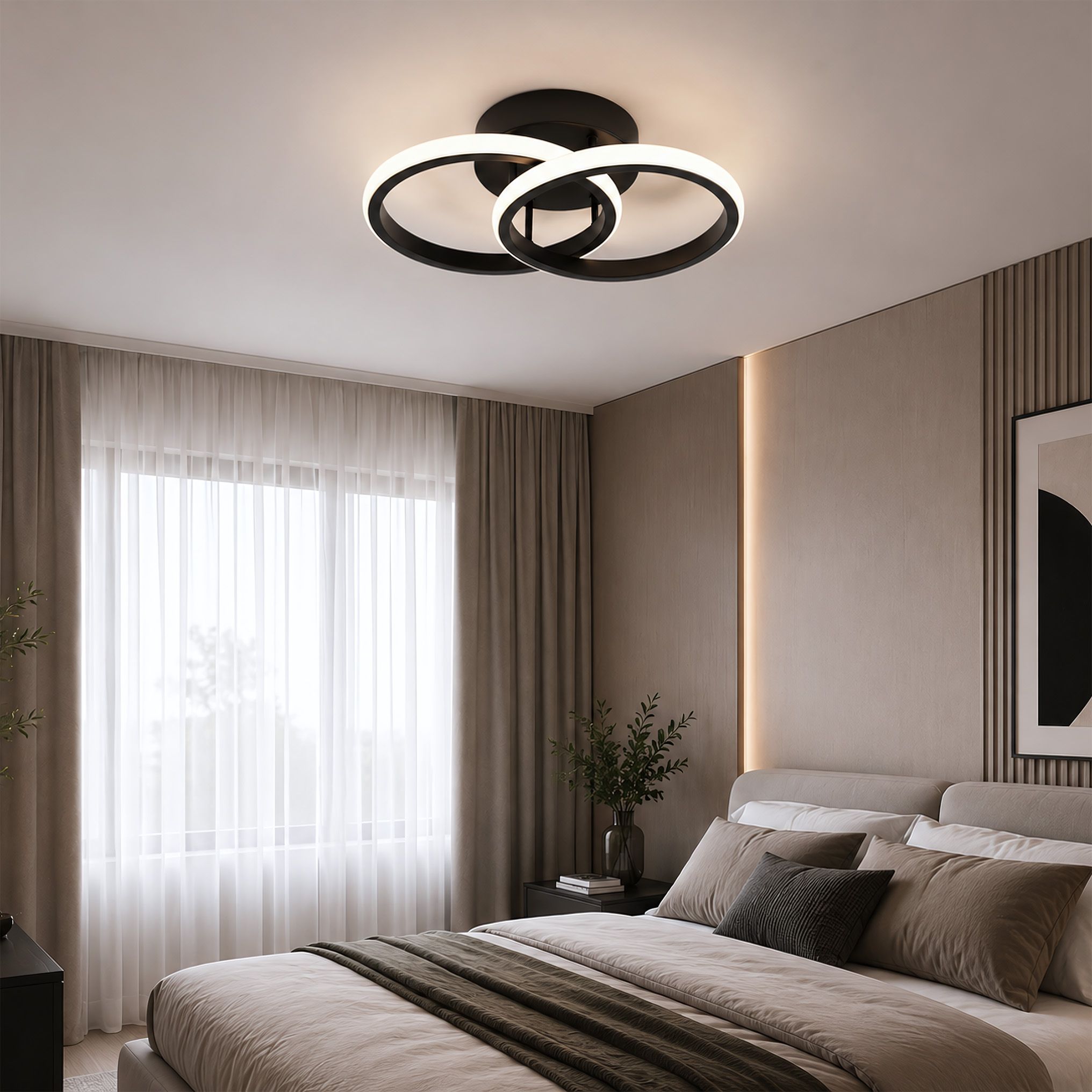 TOOLIGHT taklampa LHJ121-C LED Svart 17,5x26x9cm