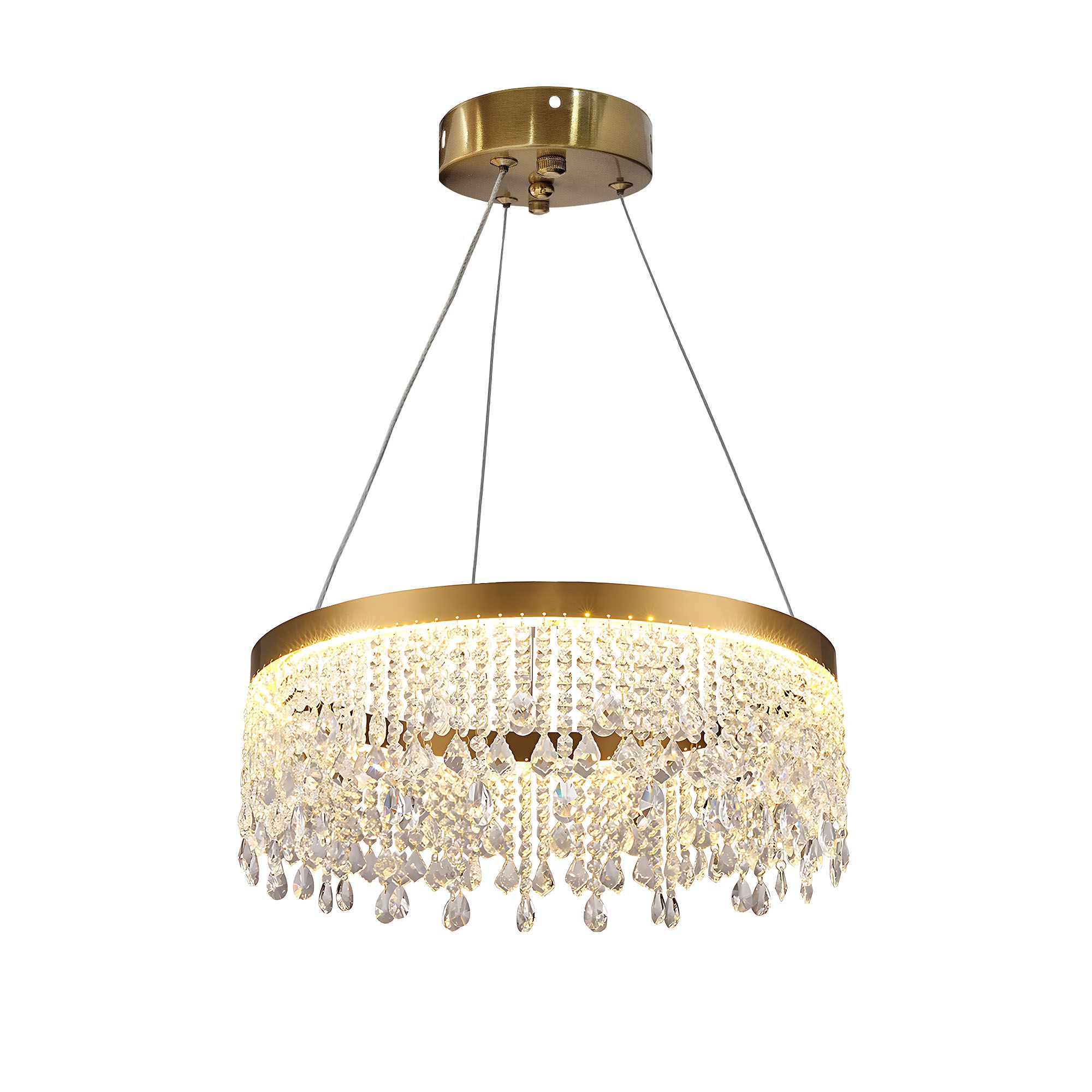 TOOLIGHT hängande taklampa APP1730-1CP 40cm LED Guld 40x40x85cm