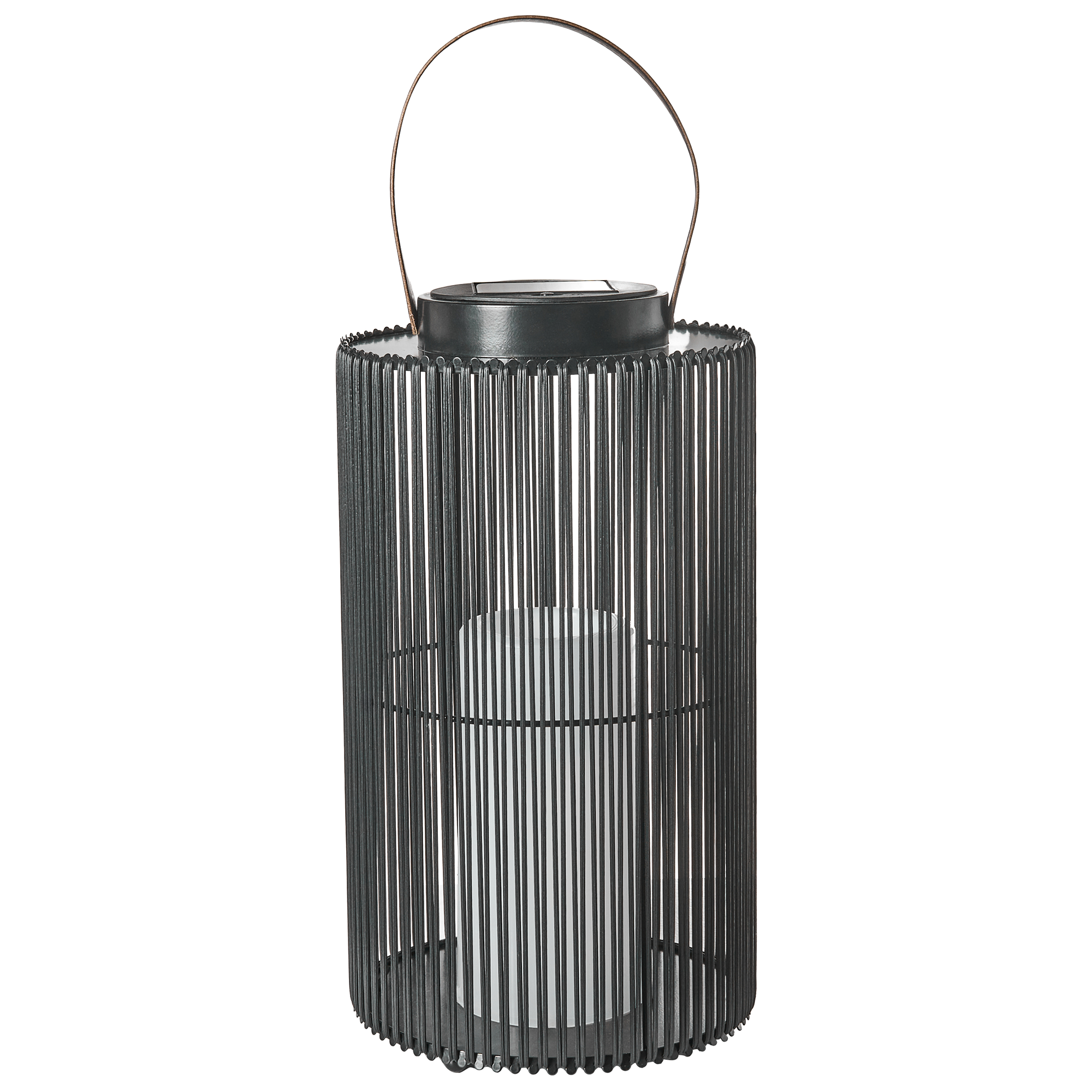 Solcellsdriven lykta MACHILI 53 cm Svart