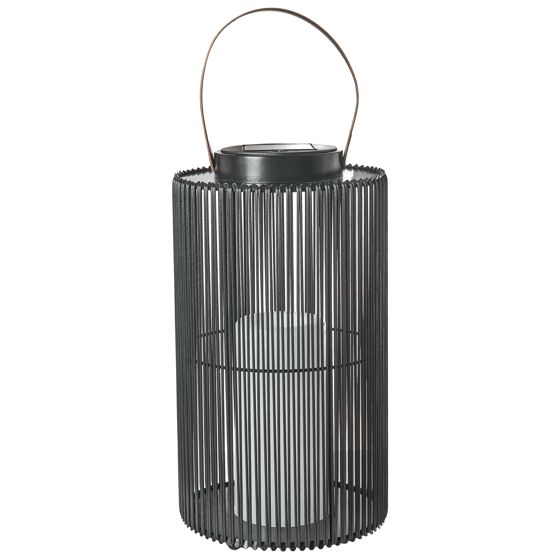 Solcellsdriven lykta MACHILI 53 cm Svart