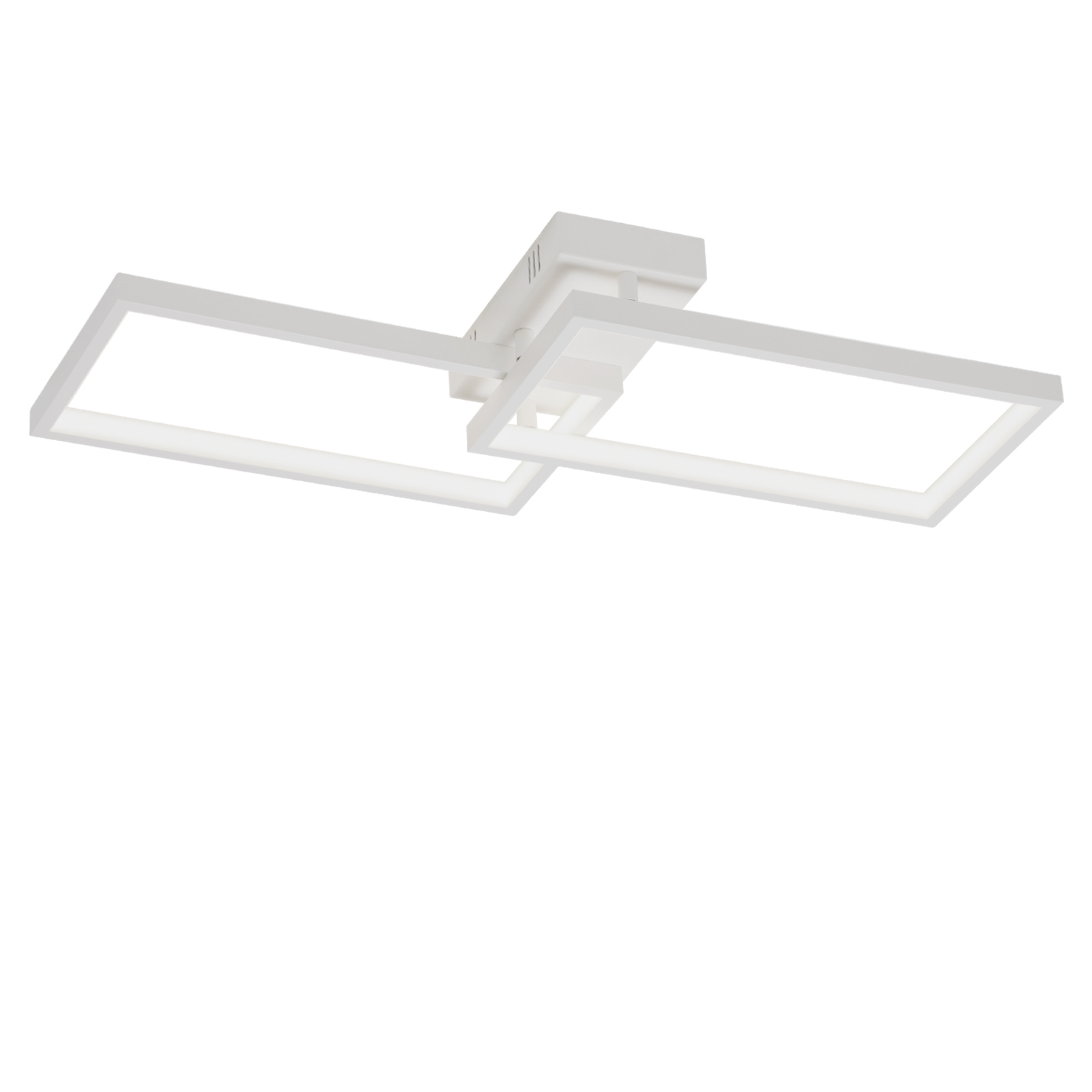 NETTLIFE LED-taklampa vit metall 48W 80cm, dimbar, rektangulär