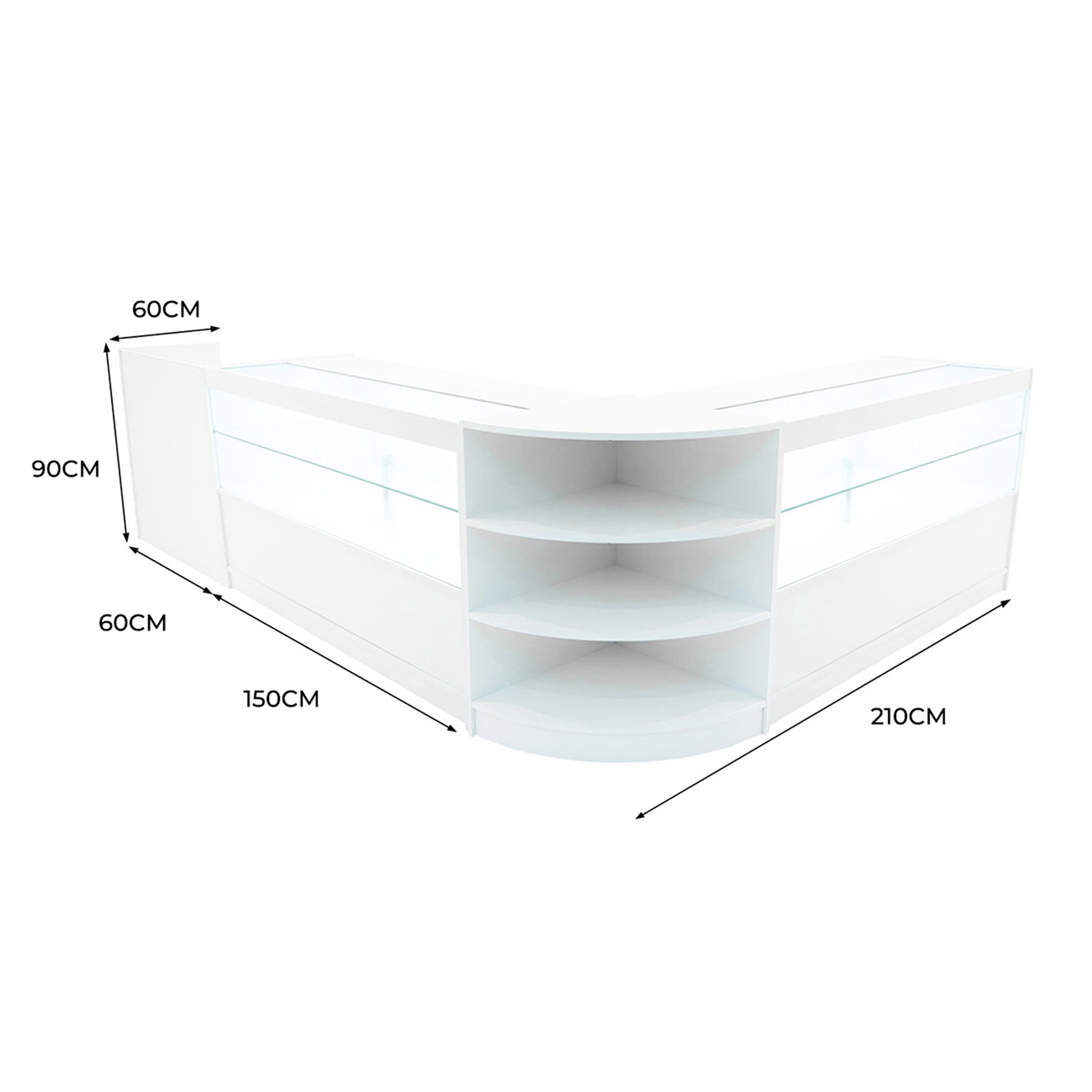 Eclipse LED-diskset LM60, TB60 och 2 x C1500 - vit