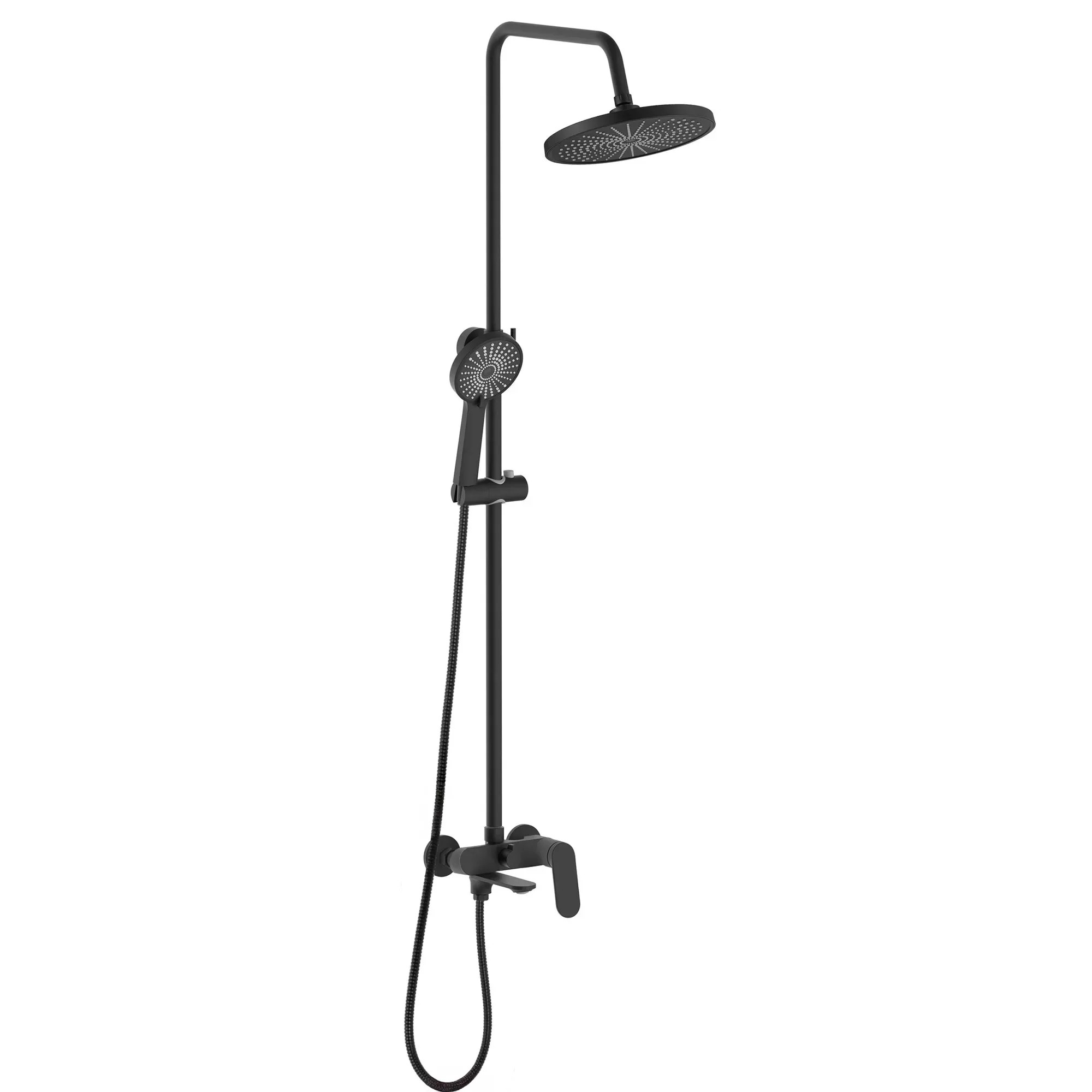 REA Duschset MARCO Svart, 25x12,5x117cm