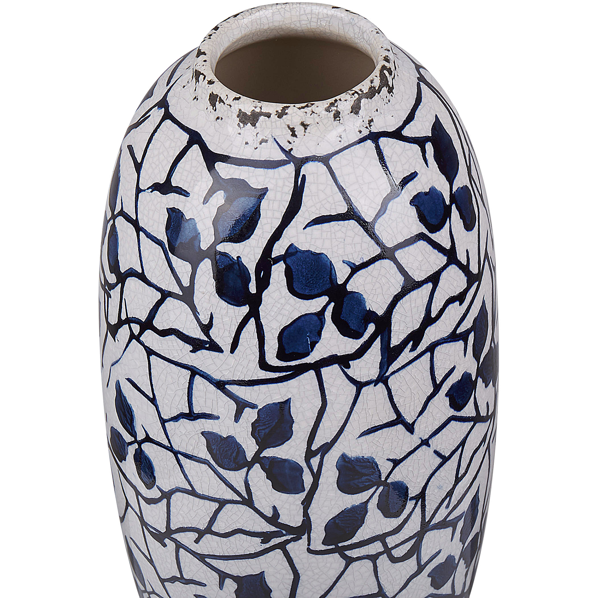 Blomvas MUTILENE 25 cm Stengods Vit