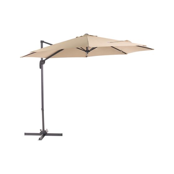 Frihängande parasoll 294 cm SAVONA Beige