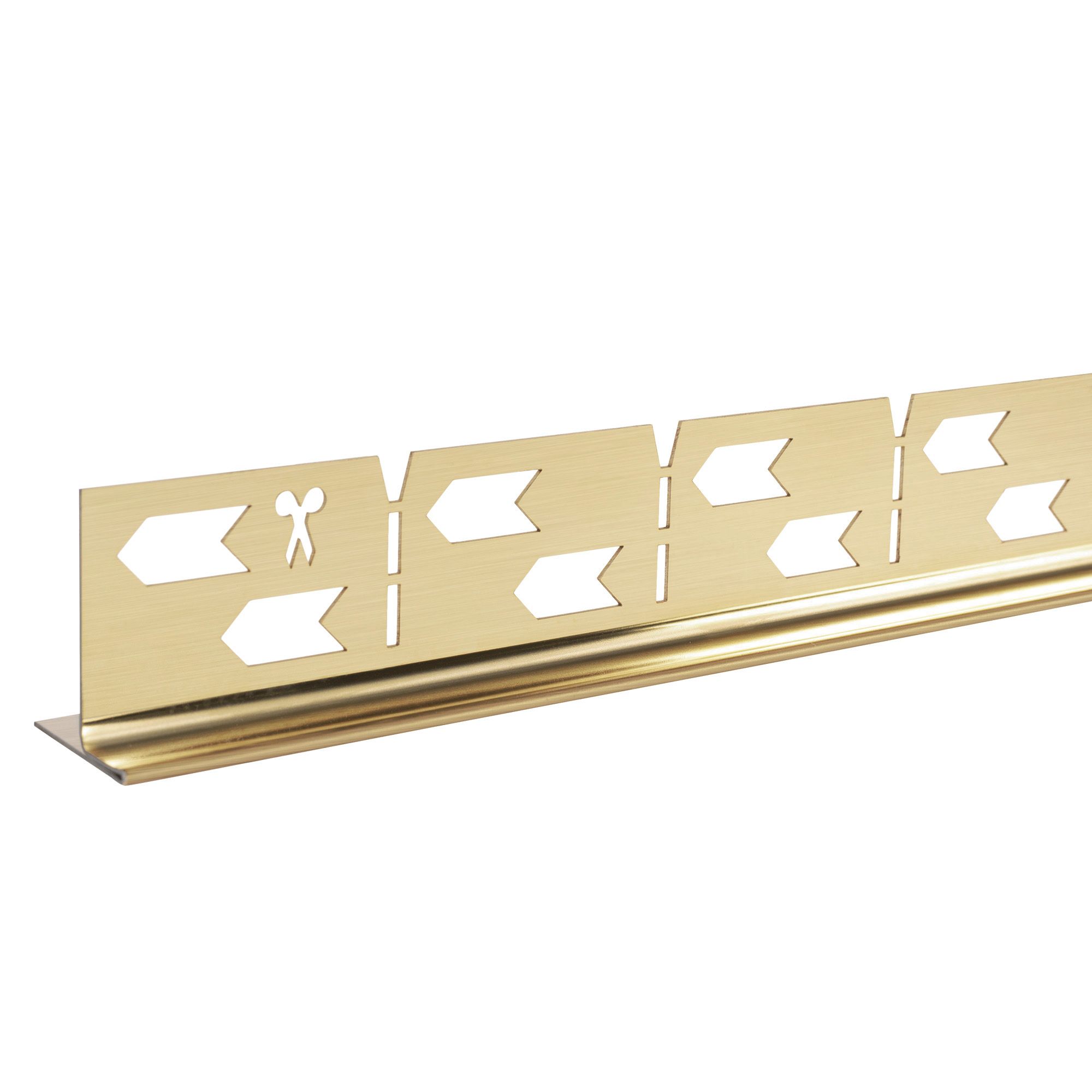 REA Fallprofil För Duschkar 120CM Vänster Borstat Guld, 120x3,7x2,2cm