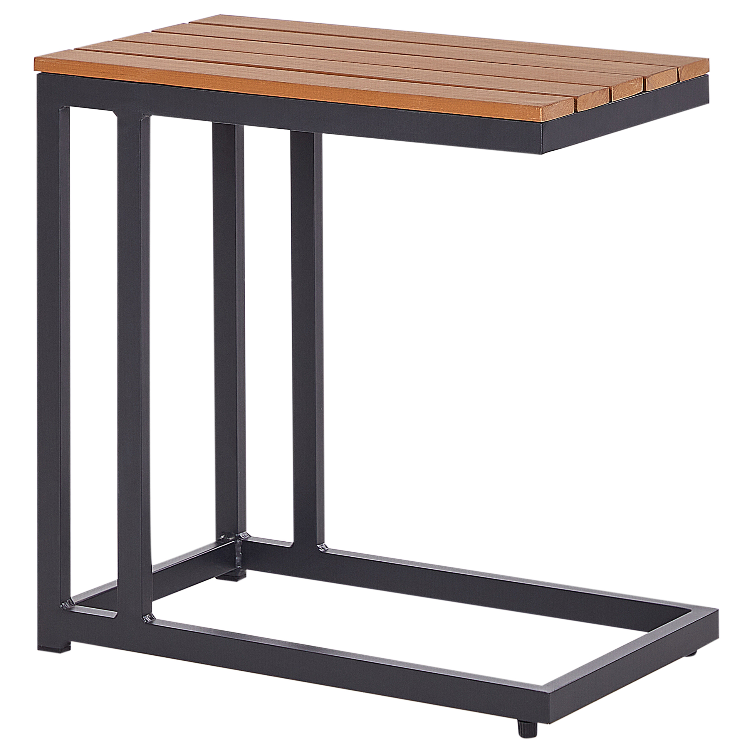 Sidobord för trädgården MESSINA 60 cm 35 cm Svart