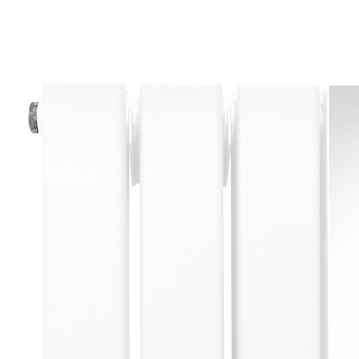 Spegelradiator och ventiler - 1800 mm x 565 mm - Vit
