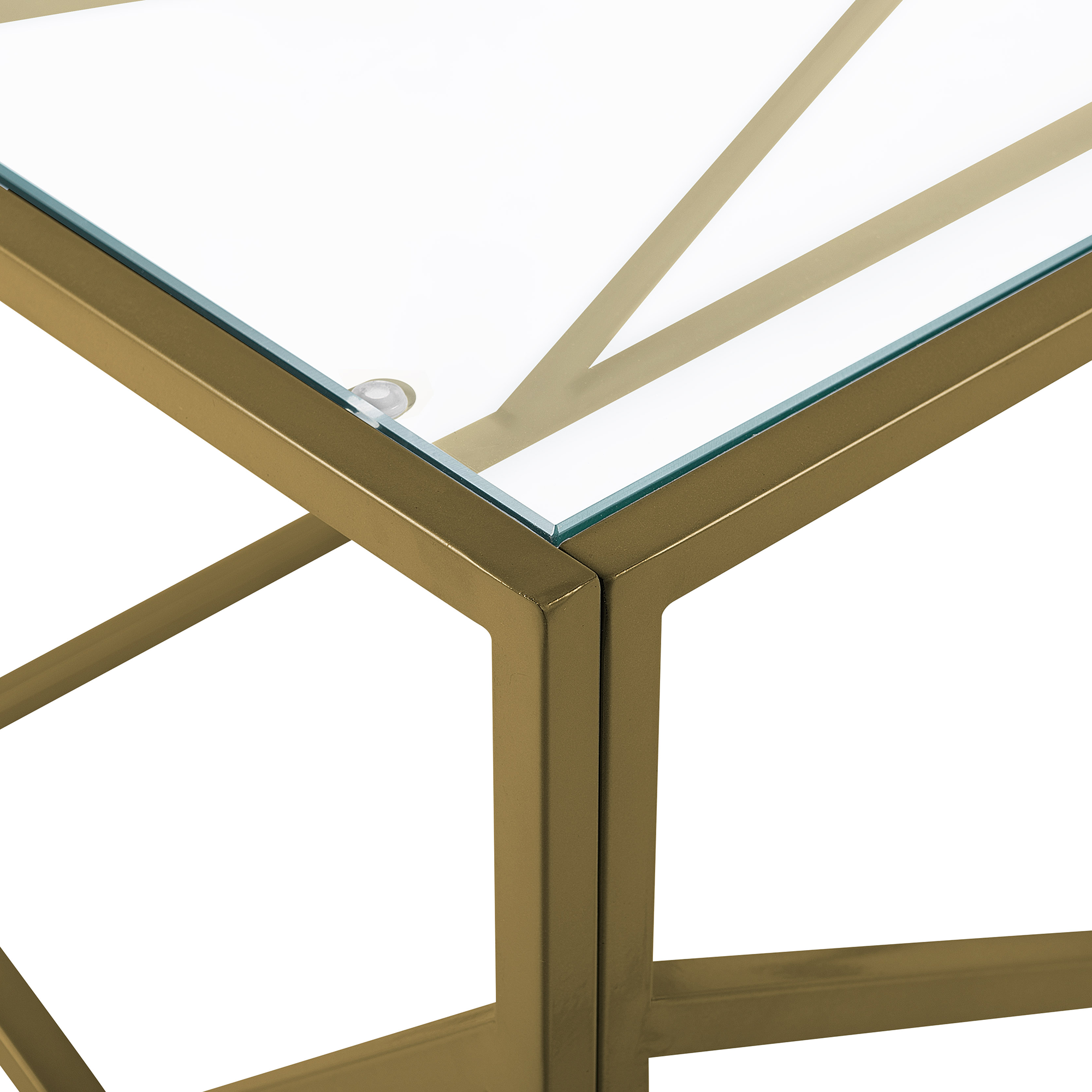 Soffbord ORLAND Glas Guld