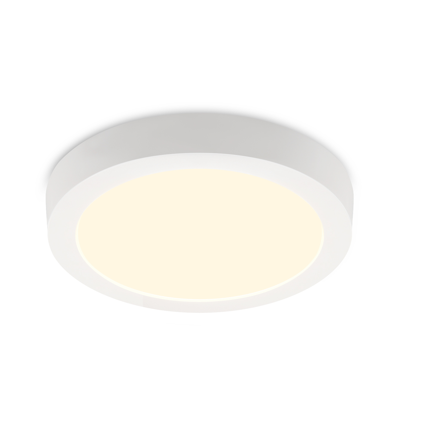 NETTLIFE modern, rund, LED-taklampa Vit, hallbelysning, 3000K, 18W, IP44VattentätFör kök