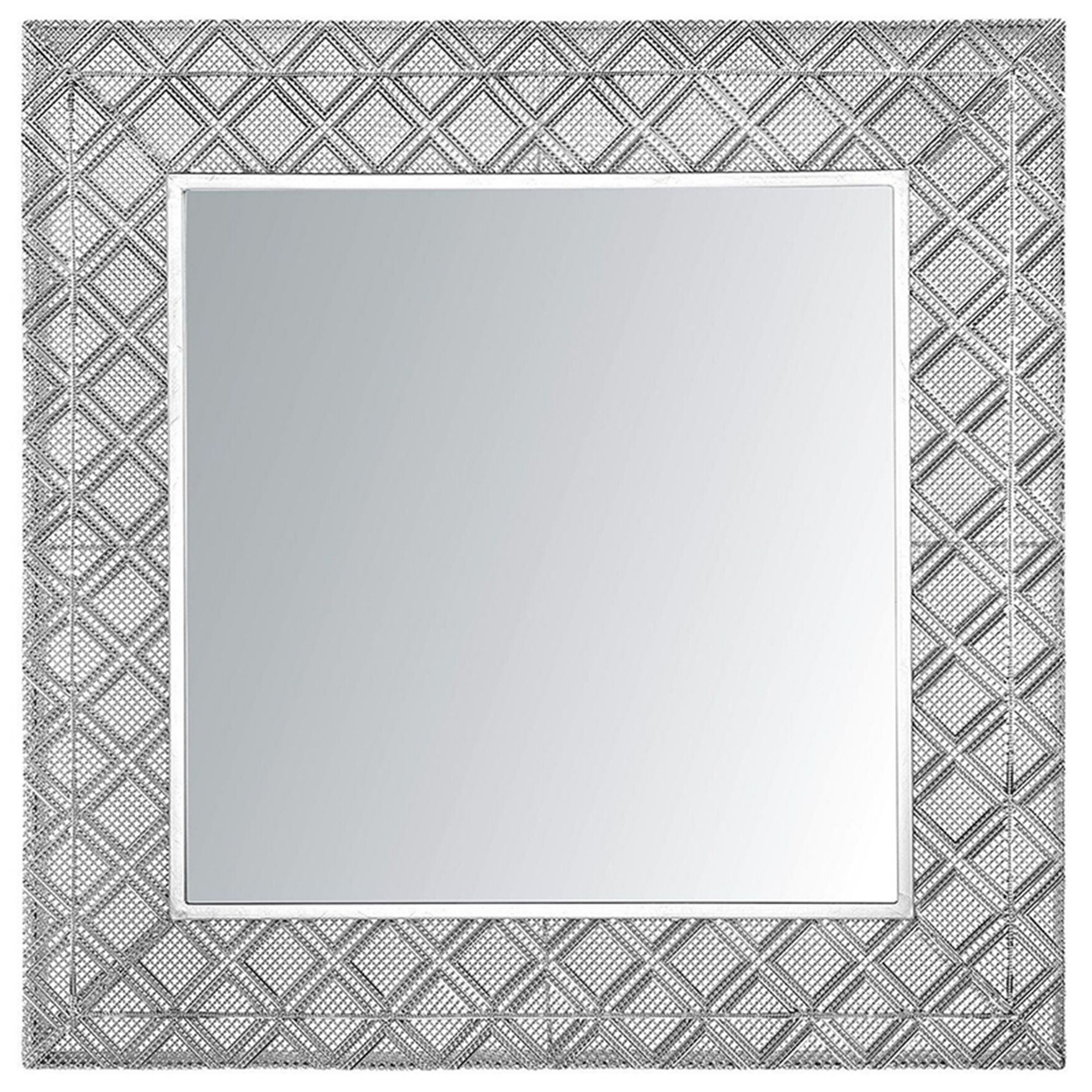 Väggspegel EVETTES 80 cm 80 cm Metall Silver