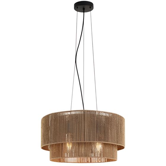 TOOLIGHT hängande taklampa APP1837-1CP Svart/Brun 46x46x21cm