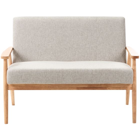 Soffa 2-sits ESRUM Ljusbrun/ Grå