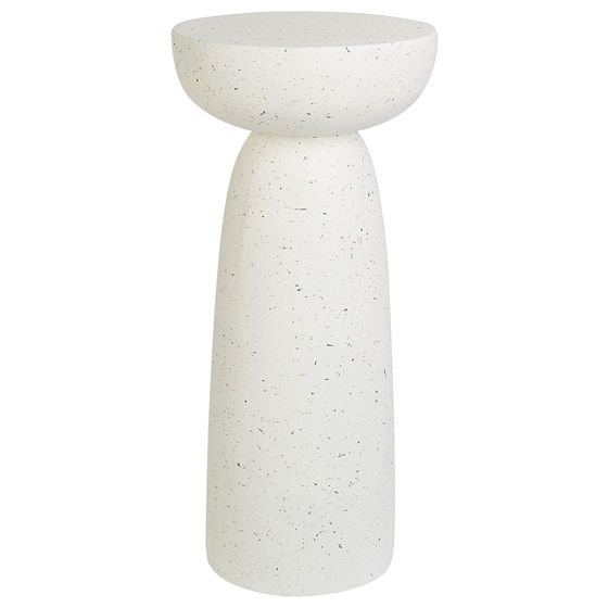 Sidobord CADINI 33 cm 33 cm Terrazzoeffekt Off-White