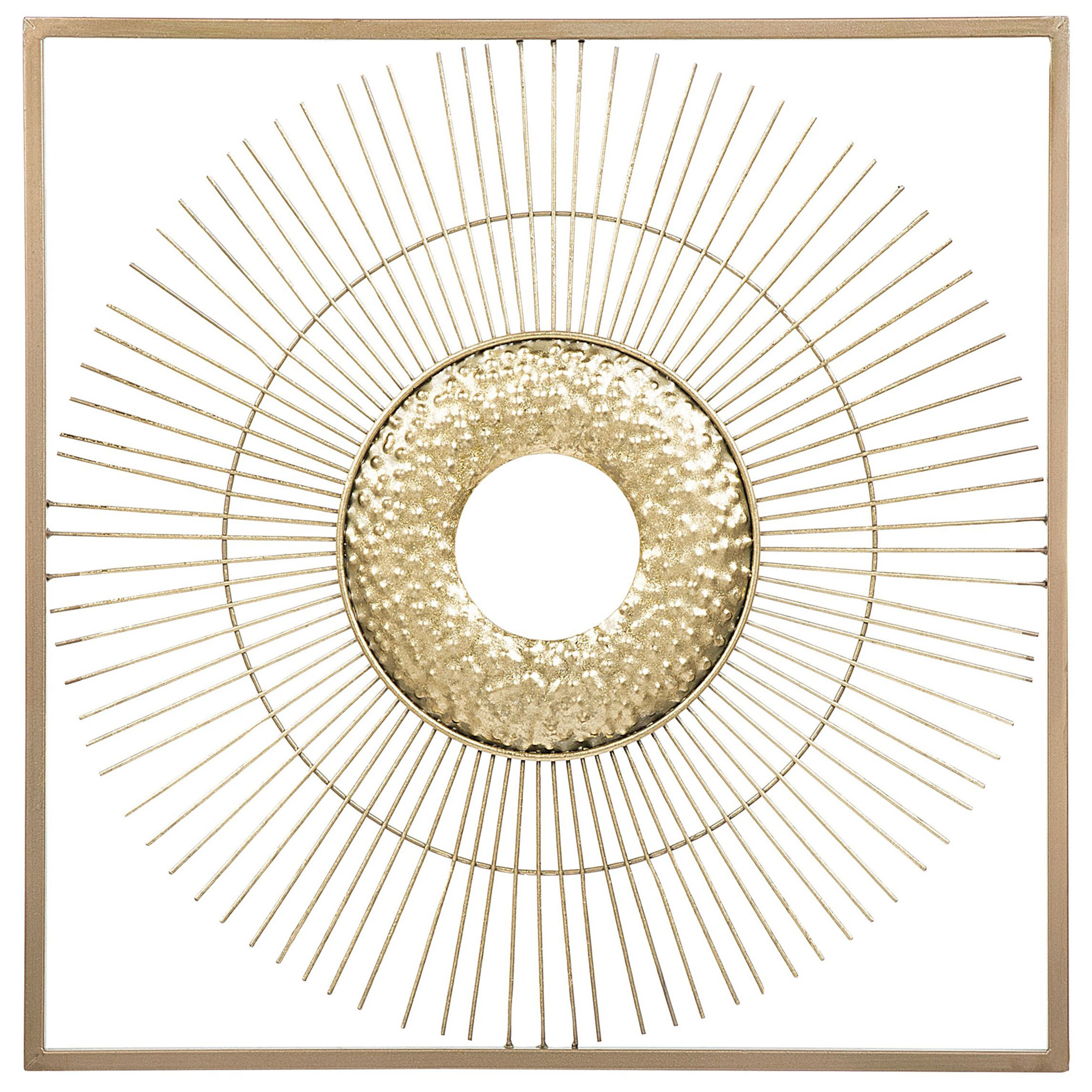 Väggdekoration MERCURY 50 cm Metall Guld