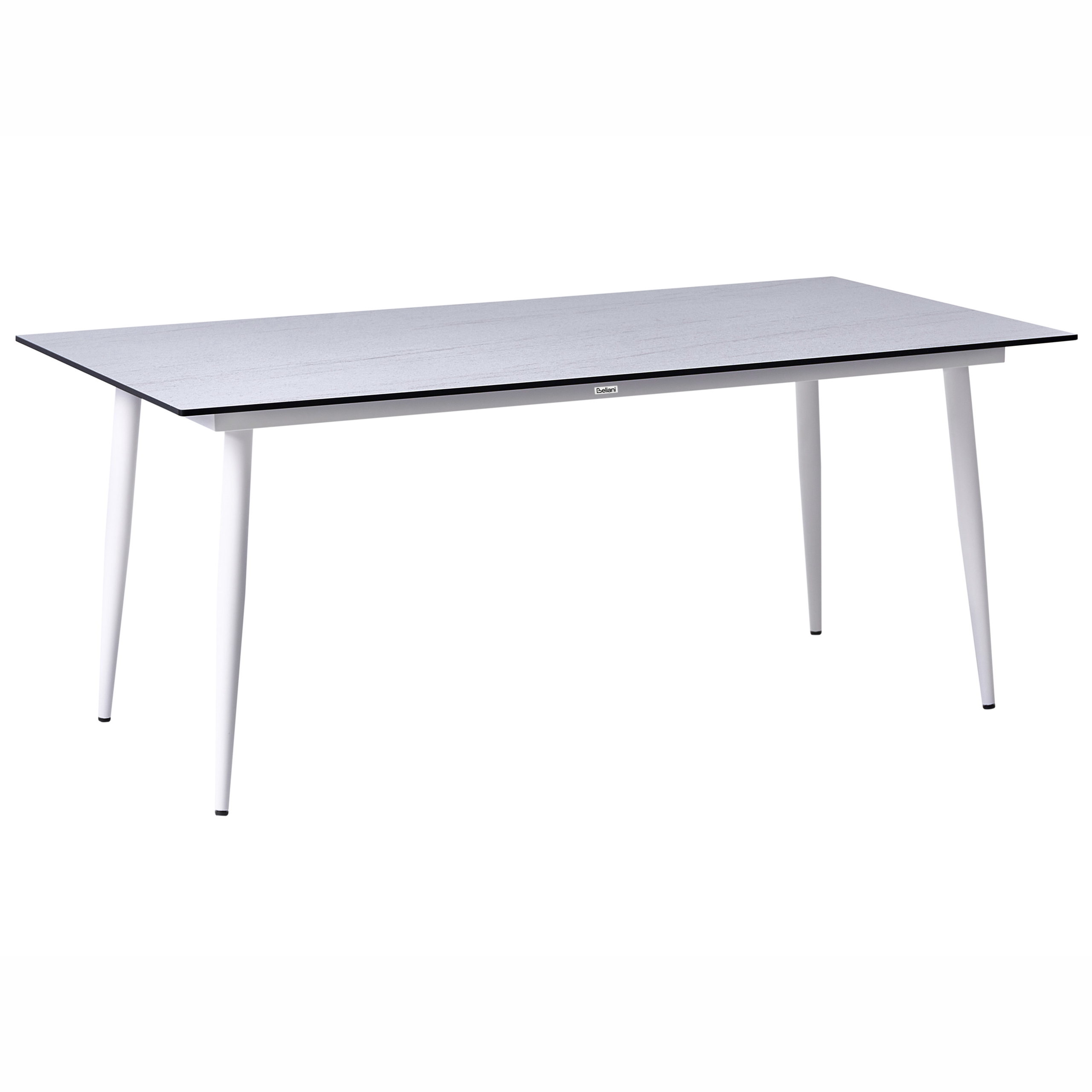 Trädgårdsmatbord TOLENTINO 180 cm 90 cm Steneffekt Travertin-effekt