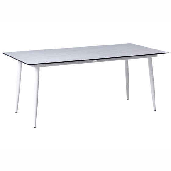Trädgårdsmatbord TOLENTINO 180 cm 90 cm Steneffekt Travertin-effekt