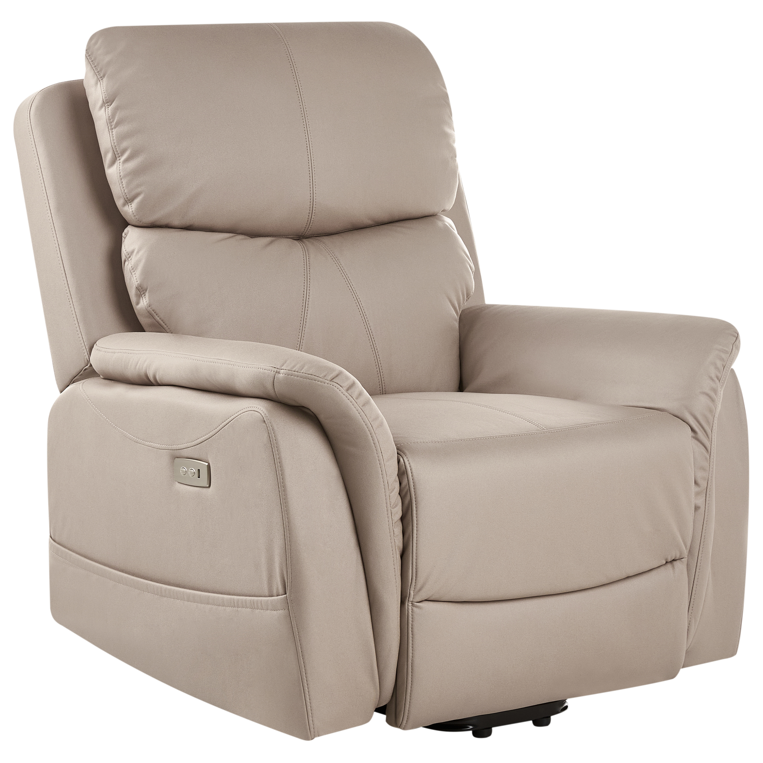 Elektrisk reclinerfåtölj GLORIE med massagefunktion Taupe