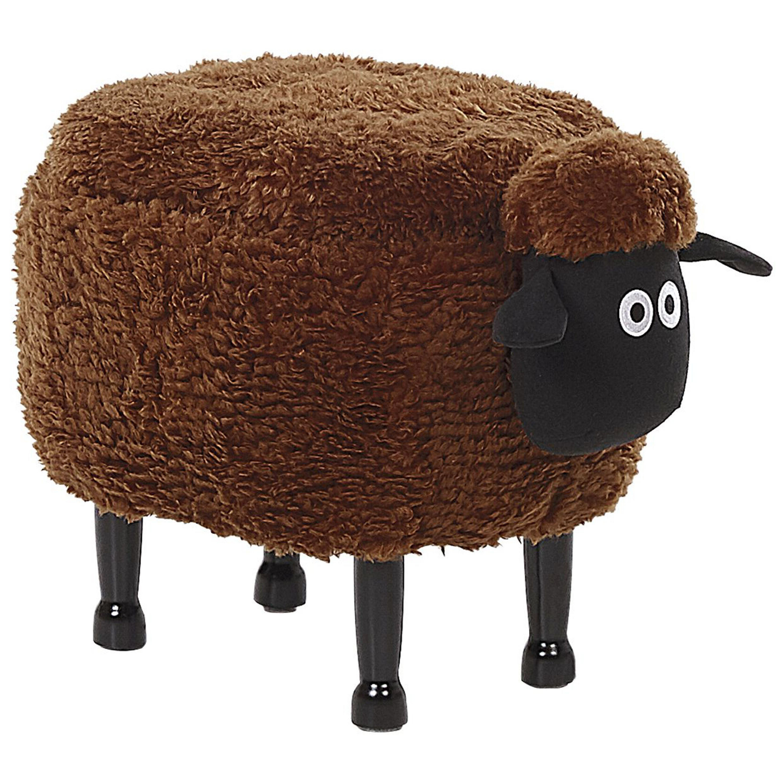Djurpuff med förvaring SHEEP Får Brun