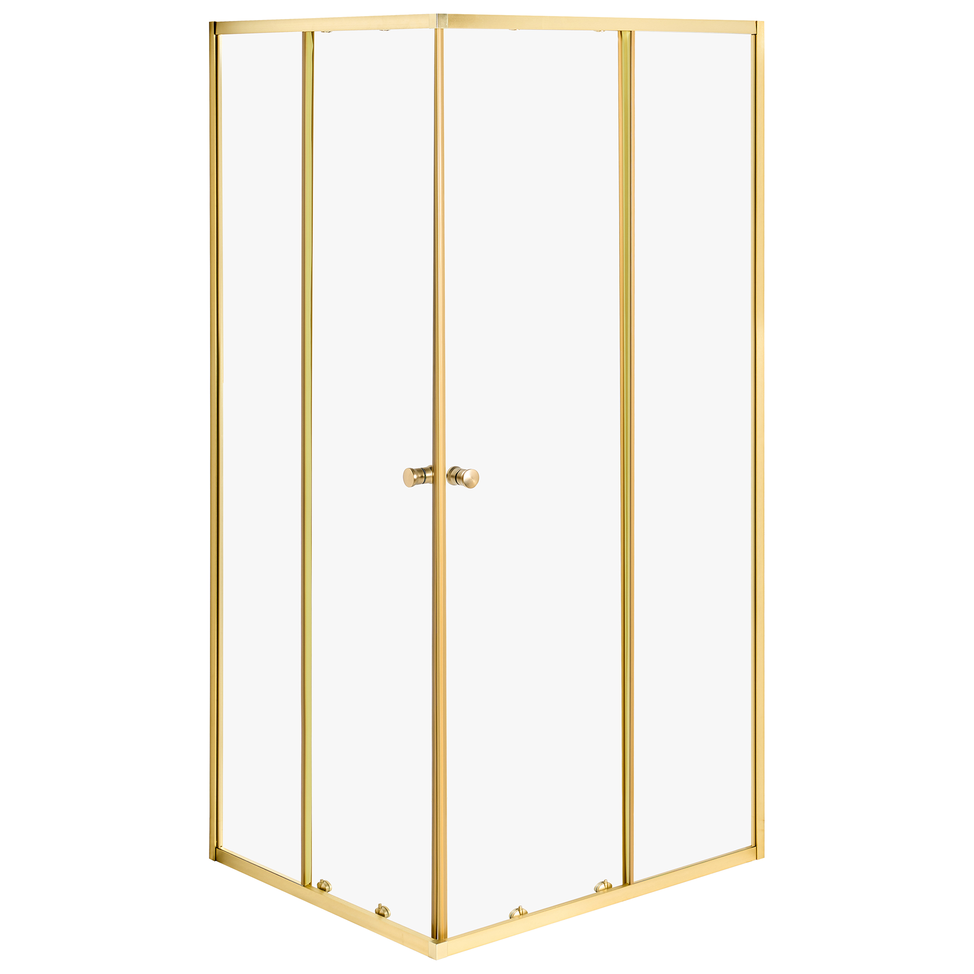 Duschväggar HUAPI 900 x 900 x 1900 mm Guld