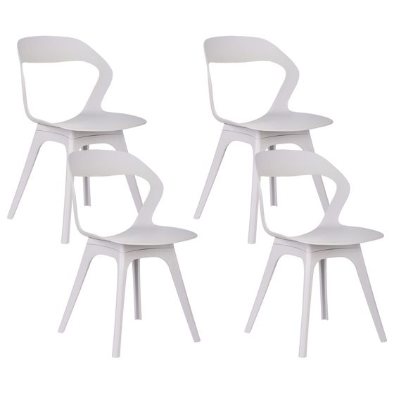 Set med 4 trädgårdsstolar LACHANIA Taupe