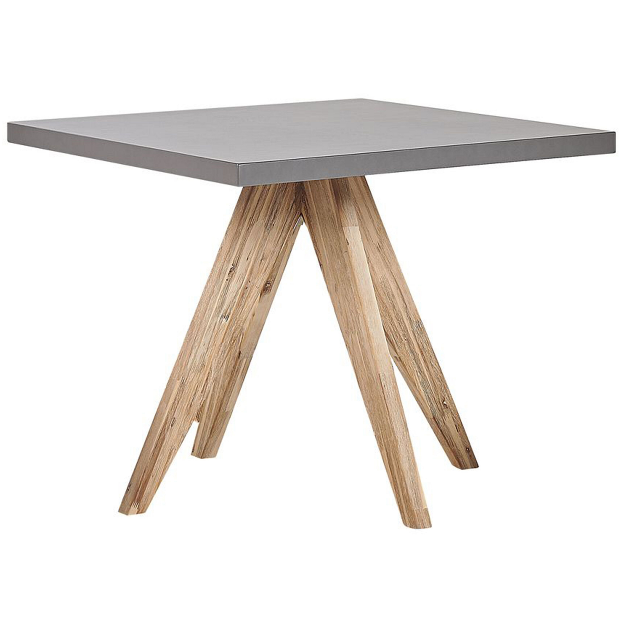 Trädgårdsmatbord OLBIA 90 cm 90 cm Betong Grå
