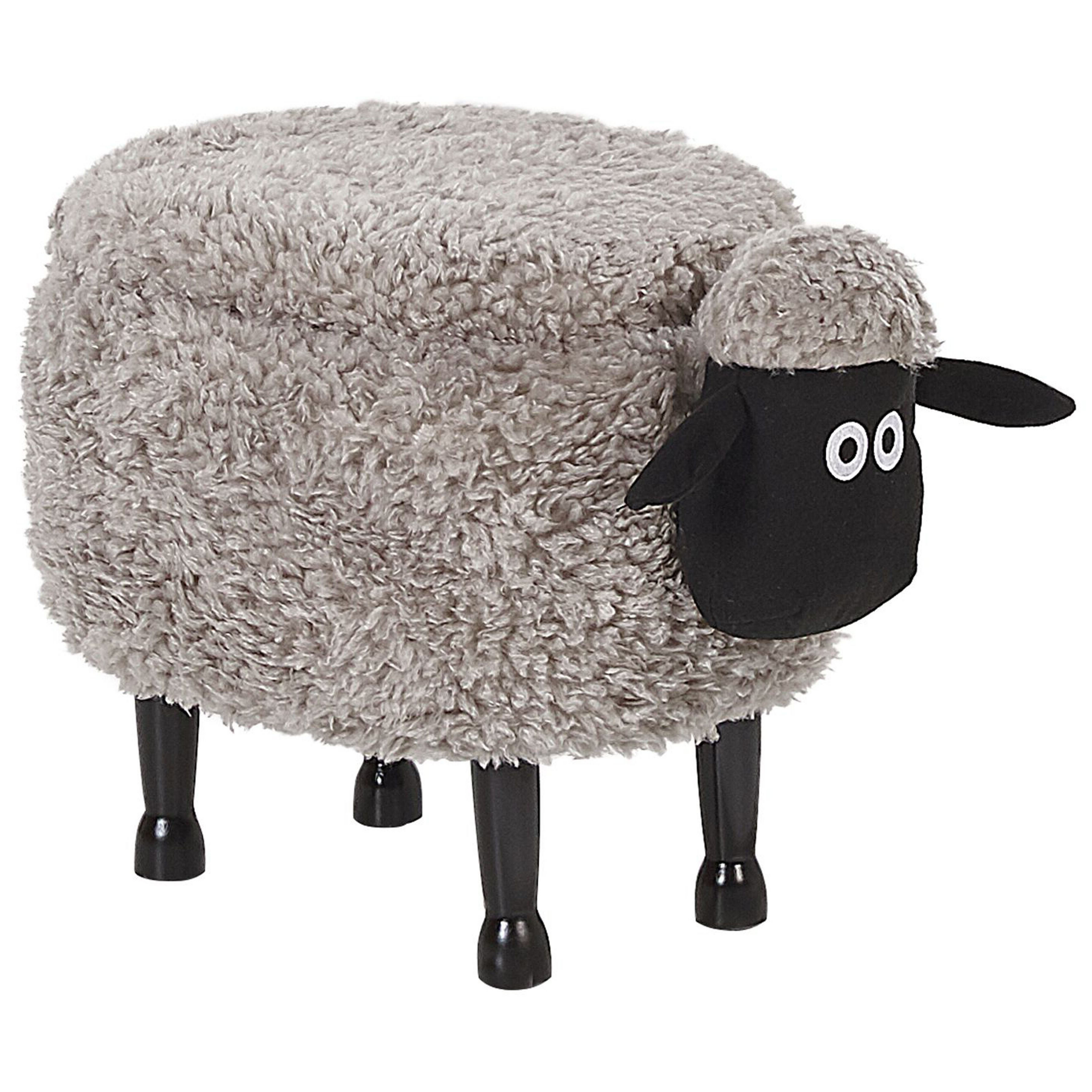 Djurpuff med förvaring SHEEP Får Grå