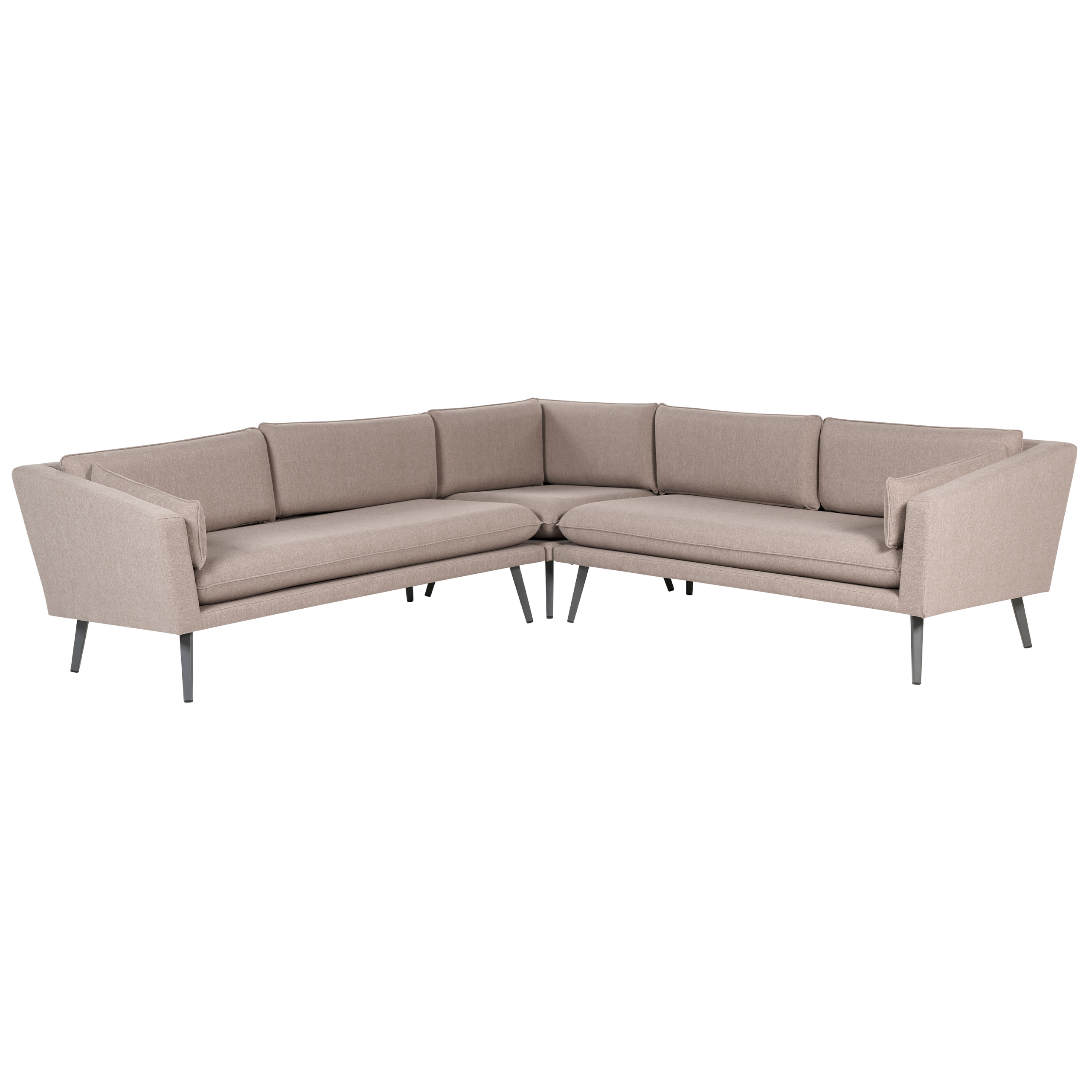 Trädgårdshörnsoffa 5-sits LORETELLO Beige