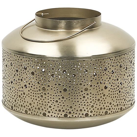 Lykta CORFU 22 cm Metall Guld