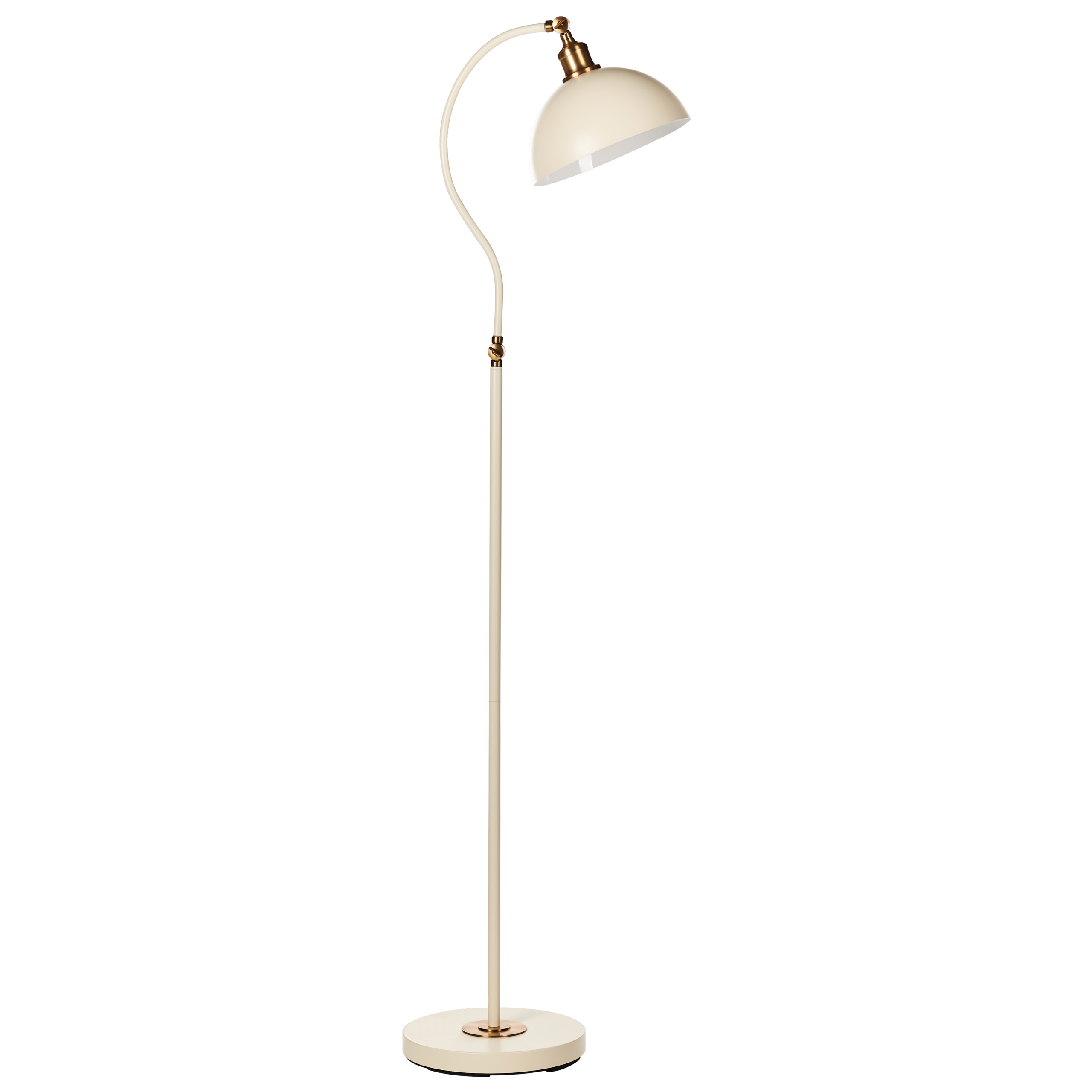 Golvlampa LENNON Justerbar Metall Ljusbeige